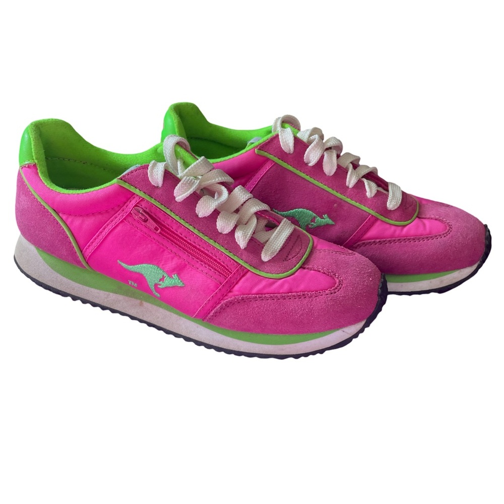 kangaROOS Pink and Green Sneakers